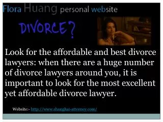 Divorce lawyer in china for all the legal procedures
