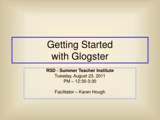 Getting Started with Glogster