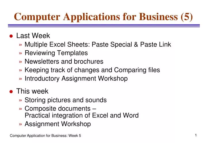 computer applications for business 5