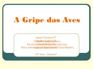 a gripe das aves