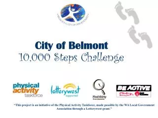City of Belmont 10,000 Steps Challenge