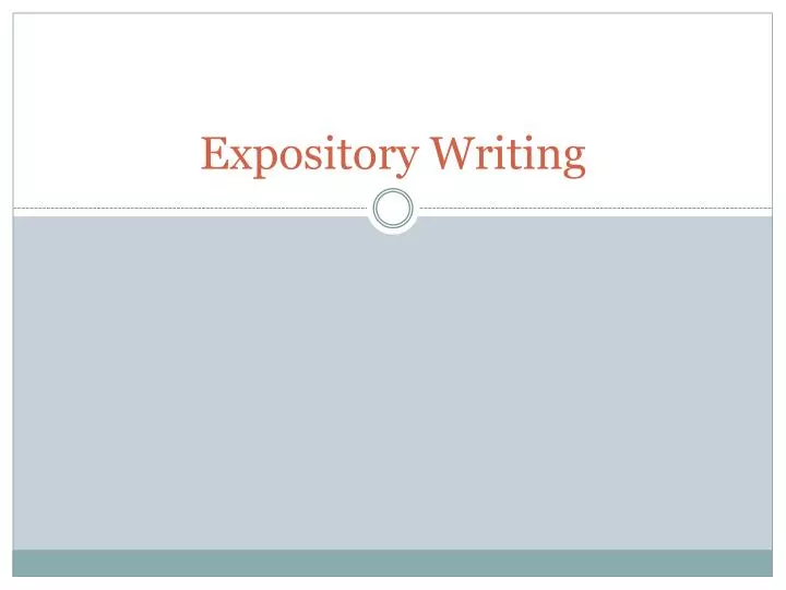 expository writing