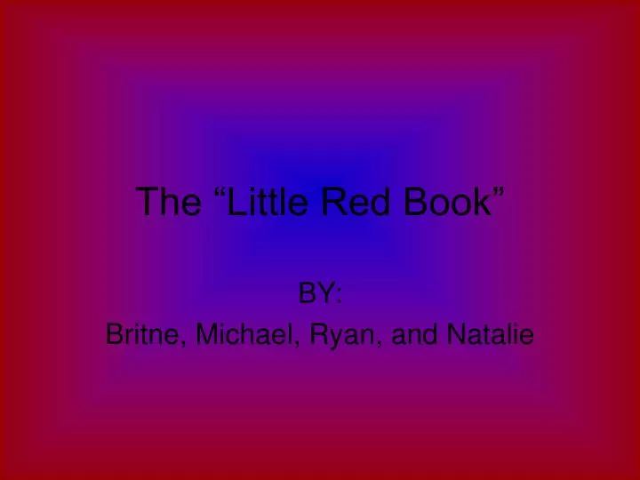 the little red book