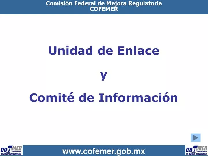 unidad de enlace y comit de informaci n