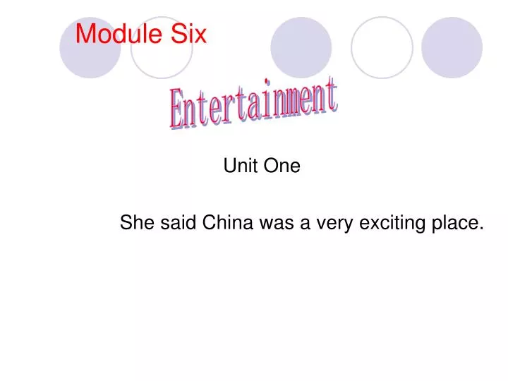 unit one she said china was a very exciting place