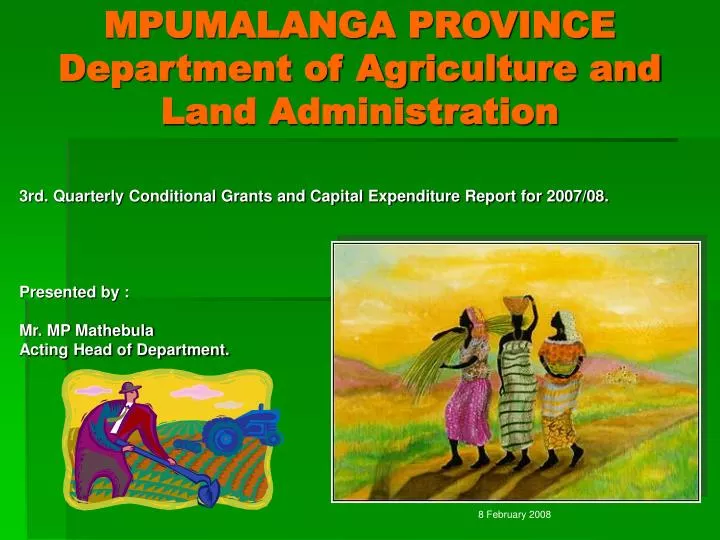 mpumalanga province department of agriculture and land administration