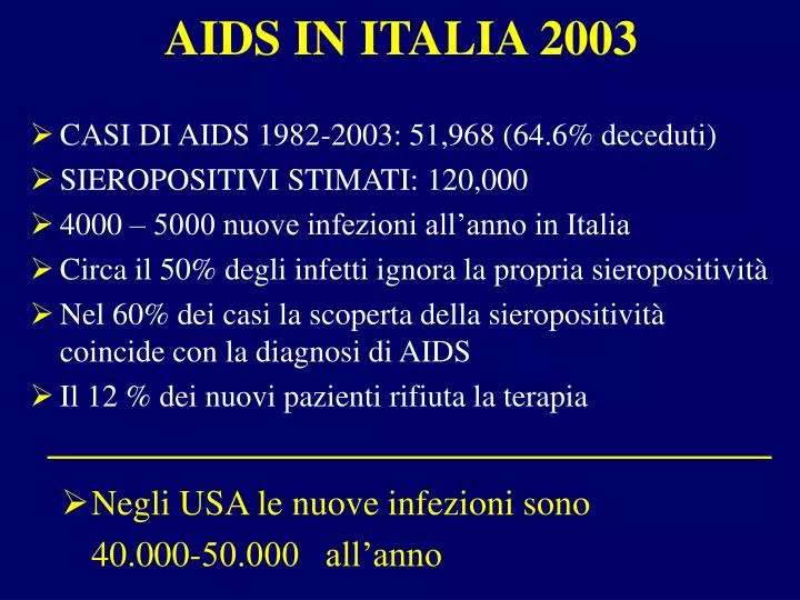 aids in italia 2003