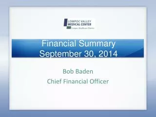 Financial Summary September 30, 2014