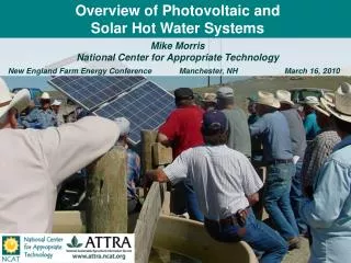 Overview of Photovoltaic and Solar Hot Water Systems