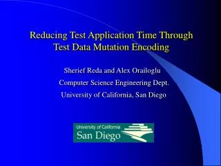 Reducing Test Application Time Through Test Data Mutation Encoding