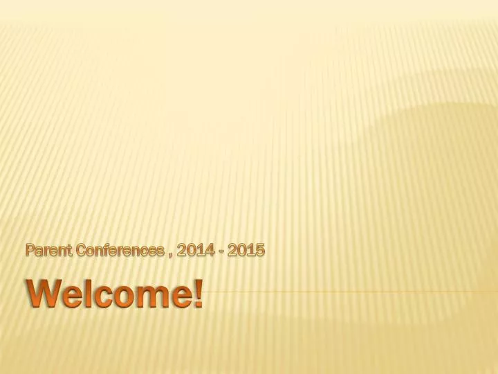 parent conferences 2014 2015