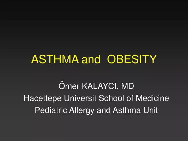 asthma and obesity