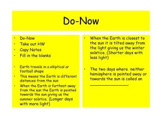 do now