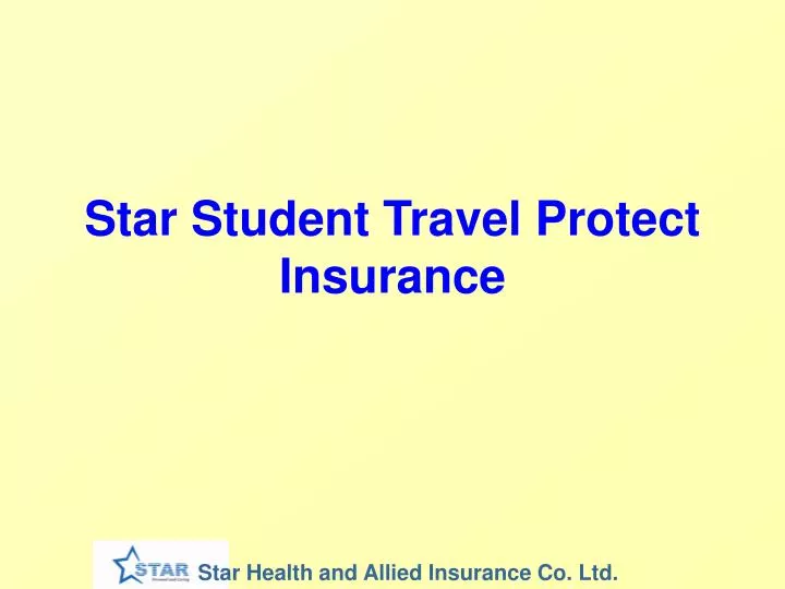 star student travel protect insurance