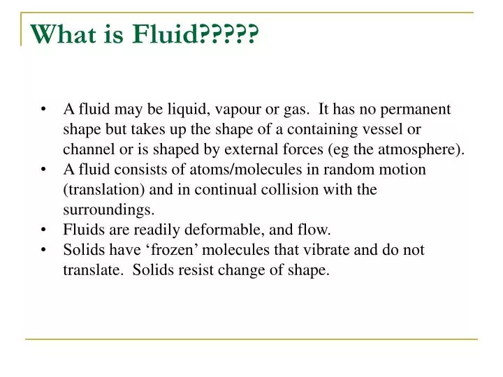 what is fluid