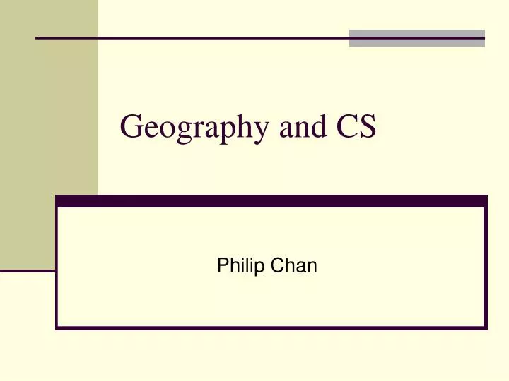 geography and cs