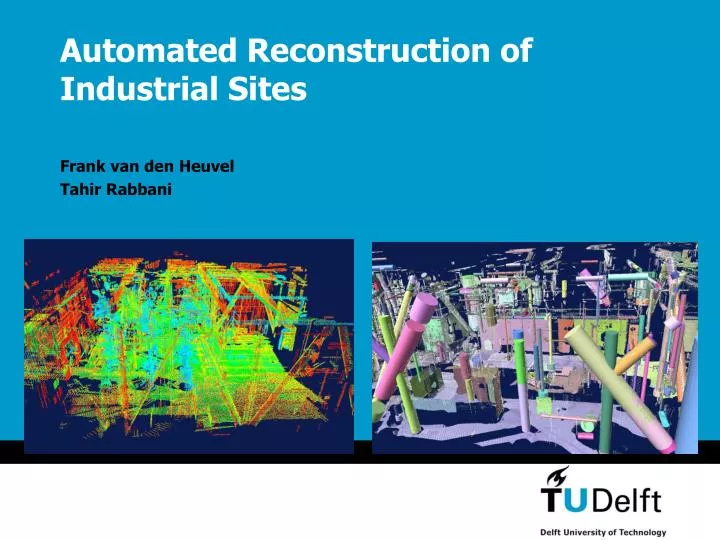 automated reconstruction of industrial sites