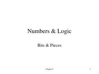 Numbers &amp; Logic