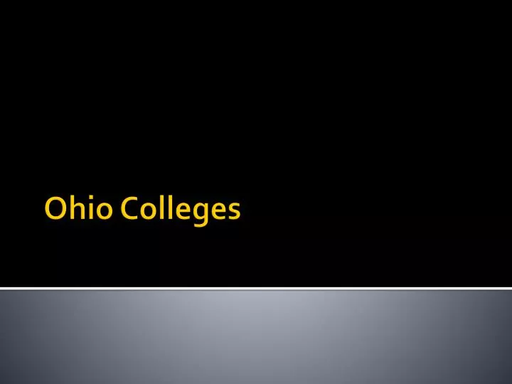 ohio colleges