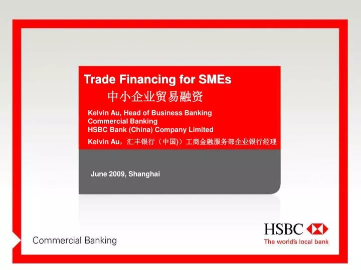 trade financing for smes