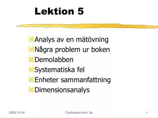 lektion 5