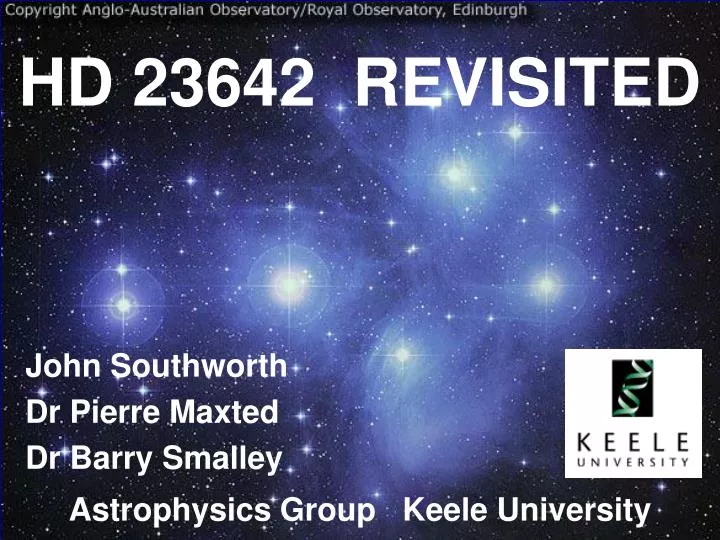 hd 23642 revisited