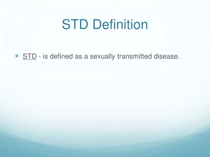 std definition