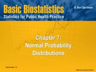 Chapter 7: Normal Probability Distributions
