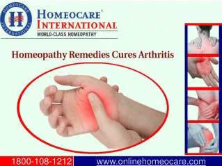 Homeopathy for Relief from Arthritis Disorder