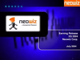 Earning Release 2Q 2004 Neowiz Corp.