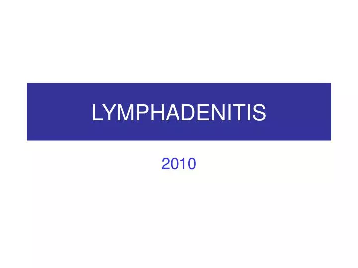 lymphadenitis