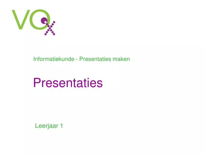 presentaties