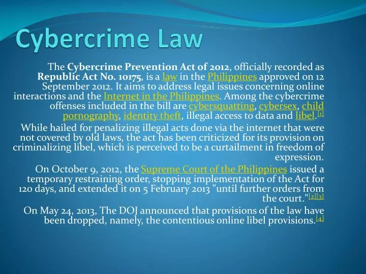 cybercrime law