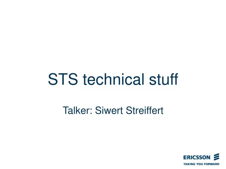 sts technical stuff