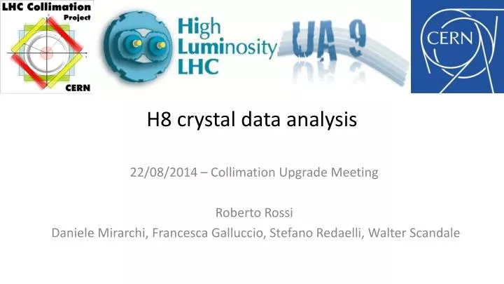 h8 crystal data analysis