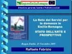 Direzione generale Sanità e Politiche sociali - slide 1
