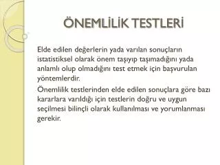 neml l k testler