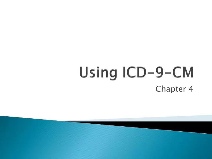 using icd 9 cm