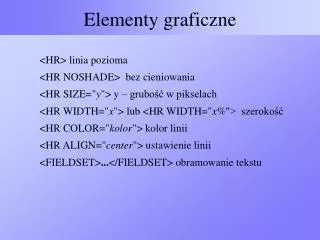 elementy graficzne