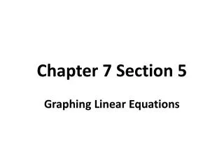 Chapter 7 Section 5