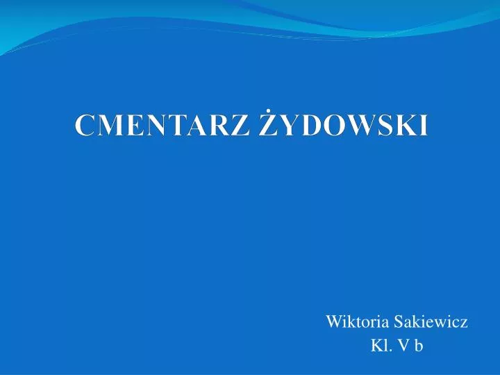 cmentarz ydowski