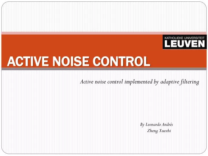 active noise control