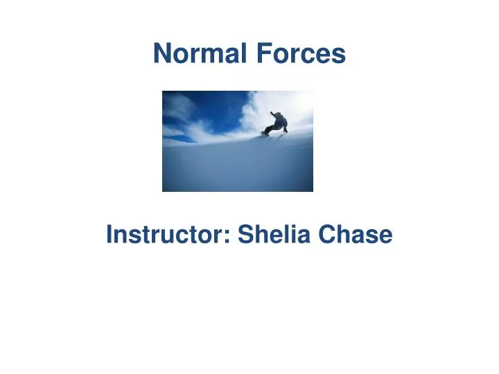 normal forces
