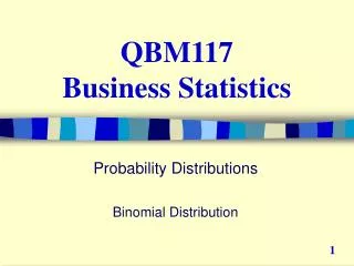 QBM117 Business Statistics