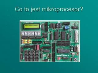 co to jest mikroprocesor