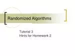 Randomized Algorithms - slide 1