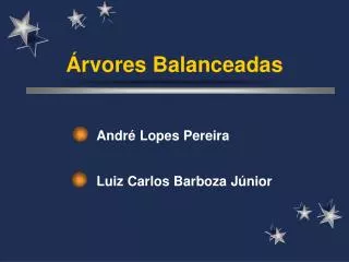 rvores balanceadas