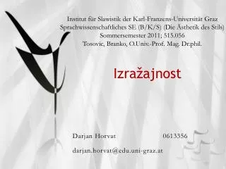 izra ajnost