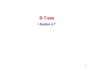 B-Trees