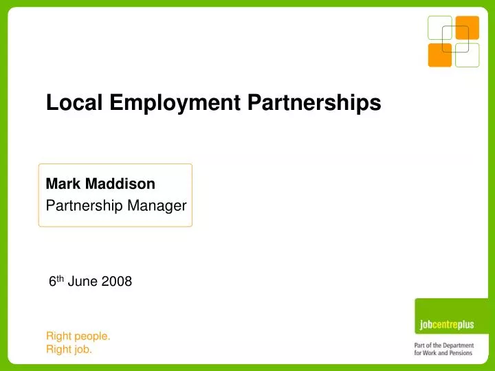 local employment partnerships
